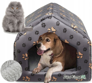 Pelech pre psov a mačky HOUSE XL PAWS + KOŽUŠINA